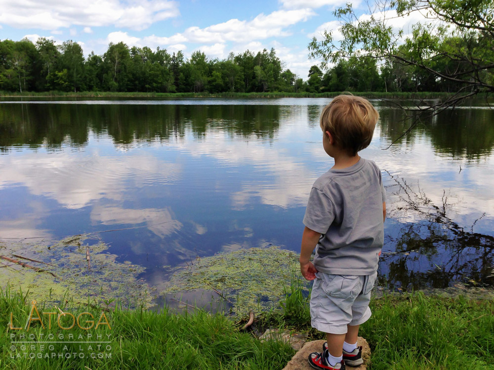 Boy and Pond